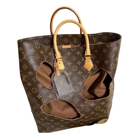 louis vuitton plat by rei kawakubo leather tote|Plat by rei kawakubo leather tote Louis Vuitton Brown in Leather.